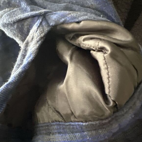 EUC Dickies Fleece Lined Flannel Shirt Jacket Mens Large Blue Plaid 4 Pockets - Picture 9 of 9